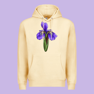 Iris Flower Premium Hoodie Designed By Lillyallendesigns
