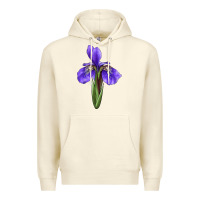 Sandshell Iris Flower Premium Hoodie - LillyAllenDesigns