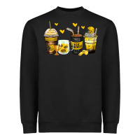 Black ice hockey coffee cups Heavyweight Sweatshirt - Zillion Design Studio