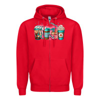 Red nurse fuel coffee Zipper Hoodie - Jasminsmagicworld