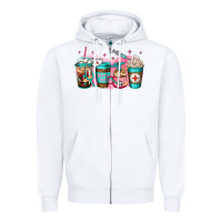 White nurse fuel coffee Zipper Hoodie - Jasminsmagicworld