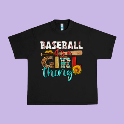 Baseball It's A Girl Thing Urban Heavy Tee Designed By Hra Design Shop
