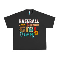 Pigment Black baseball it's a girl thing Urban Heavy Tee - HRA Design Shop