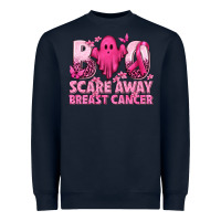 Boo Scare Away Breast Cancer Heavyweight Sweatshirt | Teevron
