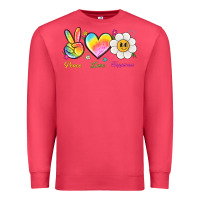 Cardinal peace love happiness Premium Sweatshirt - NancyCooperArtShop