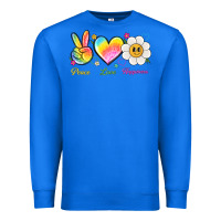 True Royal peace love happiness Premium Sweatshirt - NancyCooperArtShop