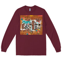 Burgundy happy easter cross Long Sleeve Tee - JahusDesignShop