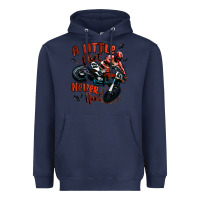 Navy a little dirt never hurt dirt bike Heavyweight Hoodie - MaliasSmallBusiness