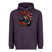 Plum a little dirt never hurt dirt bike Heavyweight Hoodie - MaliasSmallBusiness