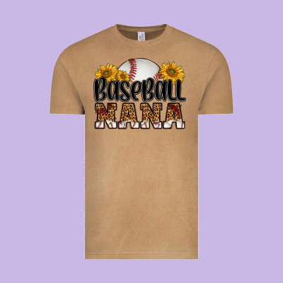 Baseball Nana Vintage Tee Designed By Hra Design Shop