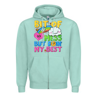Seafoam bit of a mess but doin my best Zipper Hoodie - NancyCooperArtShop