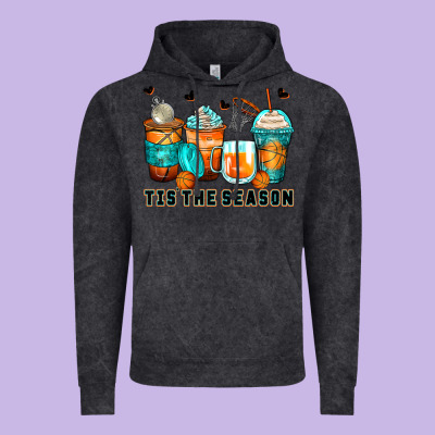 Tis' The Season Basketball Coffee Cups Vintage Hoodie Designed By Zillion Design Studio