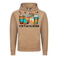 Vintage Coffee tis' the season basketball coffee cups Vintage Hoodie - Zillion Design Studio