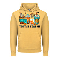 Vintage Mustard tis' the season basketball coffee cups Vintage Hoodie - Zillion Design Studio