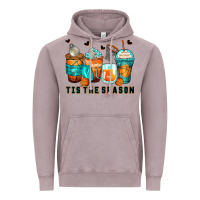 Vintage Zinc tis' the season basketball coffee cups Vintage Hoodie - Zillion Design Studio