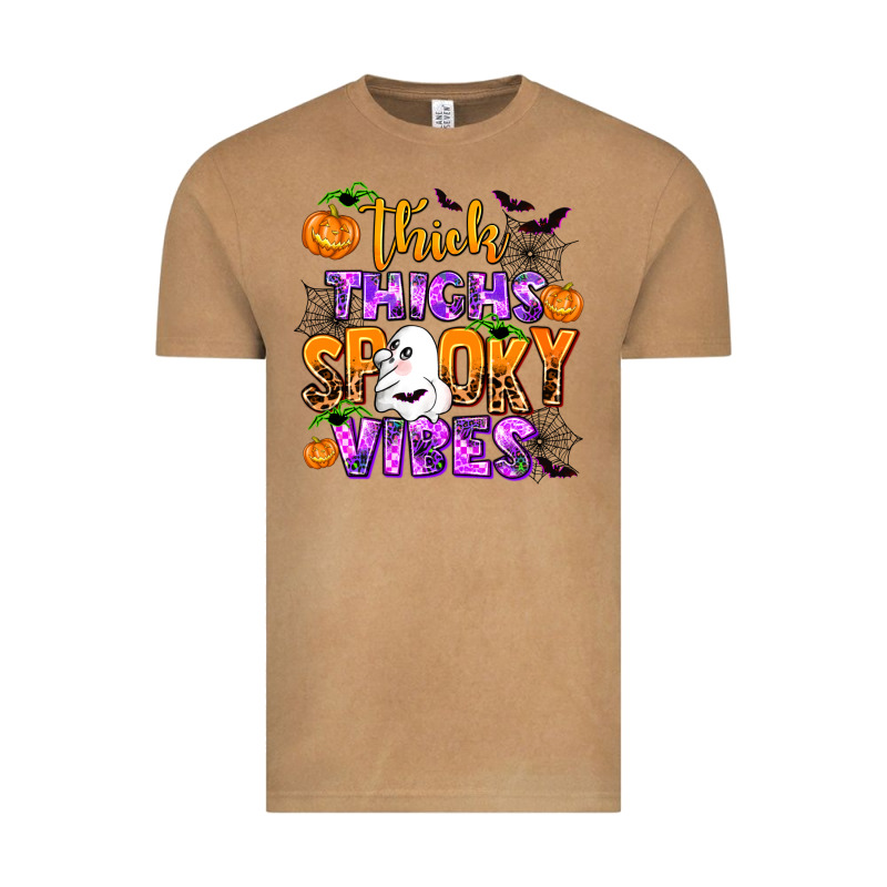 Thick Thighs Spooky Vibes Vintage Tee by AdoDesignShop | Teevron