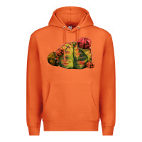 Carrot Gymnocalycium Variegated Cactus Premium Hoodie - LillyAllenDesigns