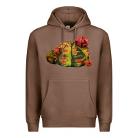 Chestnut Gymnocalycium Variegated Cactus Premium Hoodie - LillyAllenDesigns
