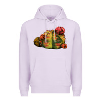 Lilac Gymnocalycium Variegated Cactus Premium Hoodie - LillyAllenDesigns