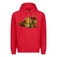 Red Gymnocalycium Variegated Cactus Premium Hoodie - LillyAllenDesigns
