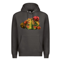 Smoke Gymnocalycium Variegated Cactus Premium Hoodie - LillyAllenDesigns