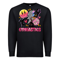 Black retro gymnastics Premium Sweatshirt - MaliasSmallBusiness