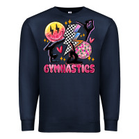 Navy retro gymnastics Premium Sweatshirt - MaliasSmallBusiness