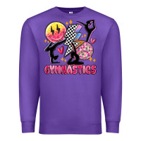 Purple retro gymnastics Premium Sweatshirt - MaliasSmallBusiness