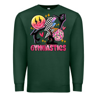Sports Green retro gymnastics Premium Sweatshirt - MaliasSmallBusiness