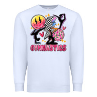 White retro gymnastics Premium Sweatshirt - MaliasSmallBusiness