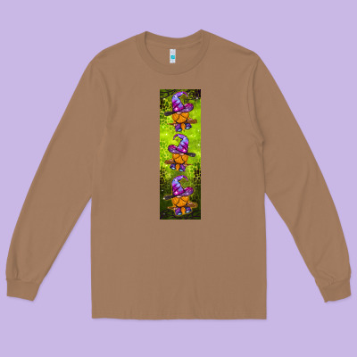 Halloween Gnome Pen Wrap Long Sleeve Tee Designed By Bundleandbundleshop