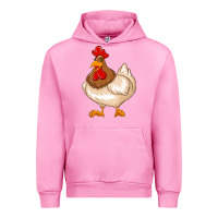 Fuchsia Pink cute chicken Urban Hoodie - texasbilliewilder