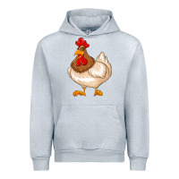 Heather Grey cute chicken Urban Hoodie - texasbilliewilder
