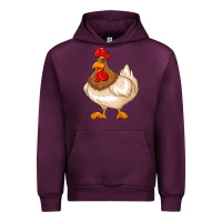 Mauve Wine cute chicken Urban Hoodie - texasbilliewilder