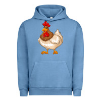 Pigment Pebble Blue cute chicken Urban Hoodie - texasbilliewilder