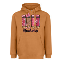 Meerkat valentine's day teacher life pencils Heavyweight Hoodie - MaliasSmallBusiness