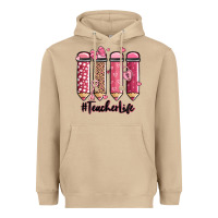 Mushroom valentine's day teacher life pencils Heavyweight Hoodie - MaliasSmallBusiness