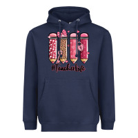 Navy valentine's day teacher life pencils Heavyweight Hoodie - MaliasSmallBusiness