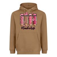 Toasted Coconut valentine's day teacher life pencils Heavyweight Hoodie - MaliasSmallBusiness