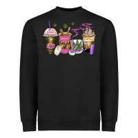 Black weed coffee cups Heavyweight Sweatshirt - Zillion Design Studio