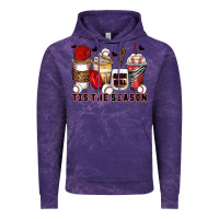 Cloud Purple tis' the season baseball coffee cups Vintage Hoodie - Zillion Design Studio