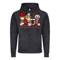 Vintage Black tis' the season baseball coffee cups Vintage Hoodie - Zillion Design Studio