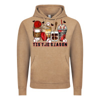 Vintage Coffee tis' the season baseball coffee cups Vintage Hoodie - Zillion Design Studio