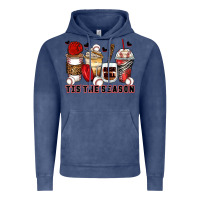Vintage Denim tis' the season baseball coffee cups Vintage Hoodie - Zillion Design Studio