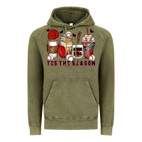 Vintage Olive tis' the season baseball coffee cups Vintage Hoodie - Zillion Design Studio