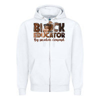 White black educator by popular demand Zipper Hoodie - NancyCooperArtShop