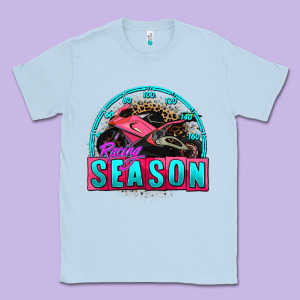 Racing Season Motorcycle Classic Tee Designed By Adodesignshop