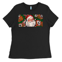Black christmas with santa Ladies Tee - AdoDesignShop