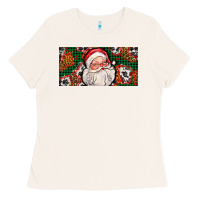 Christmas With Santa Ladies Tee | Teevron