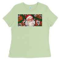 Matcha christmas with santa Ladies Tee - AdoDesignShop